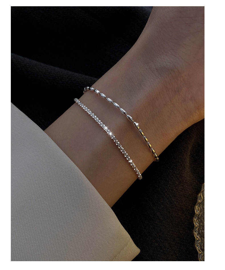Copper Chain Material 1 Piece Quantity Street Occasion Copper Material Geometric 925 Sterling Silver Copper Original Design Wristband Bracelets