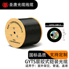 国标GYTS12芯电信级48芯户外光纤机房布线用线24芯室外铠装光缆