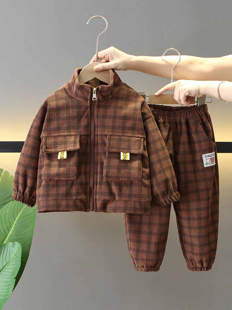 6202 Traje de primavera y otoño para niños 2025 nuevo estilo de otoño para bebés image 2