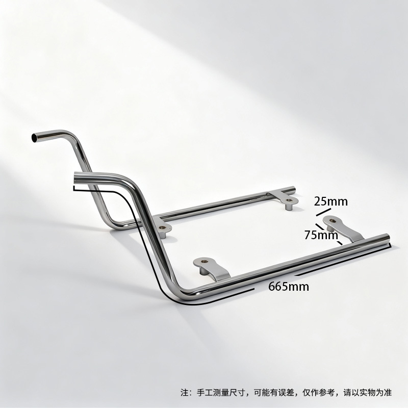 Suitable for CFMOTO AURA125 front and rear crash bars, full vehicle bumper, anti-fall exhaust bar, safety upgrade modification