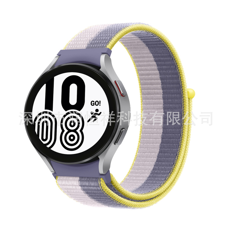 For Samsung watch4 5 Pro Velcro Nylon Loop Strap Galaxy Watch 4 classic