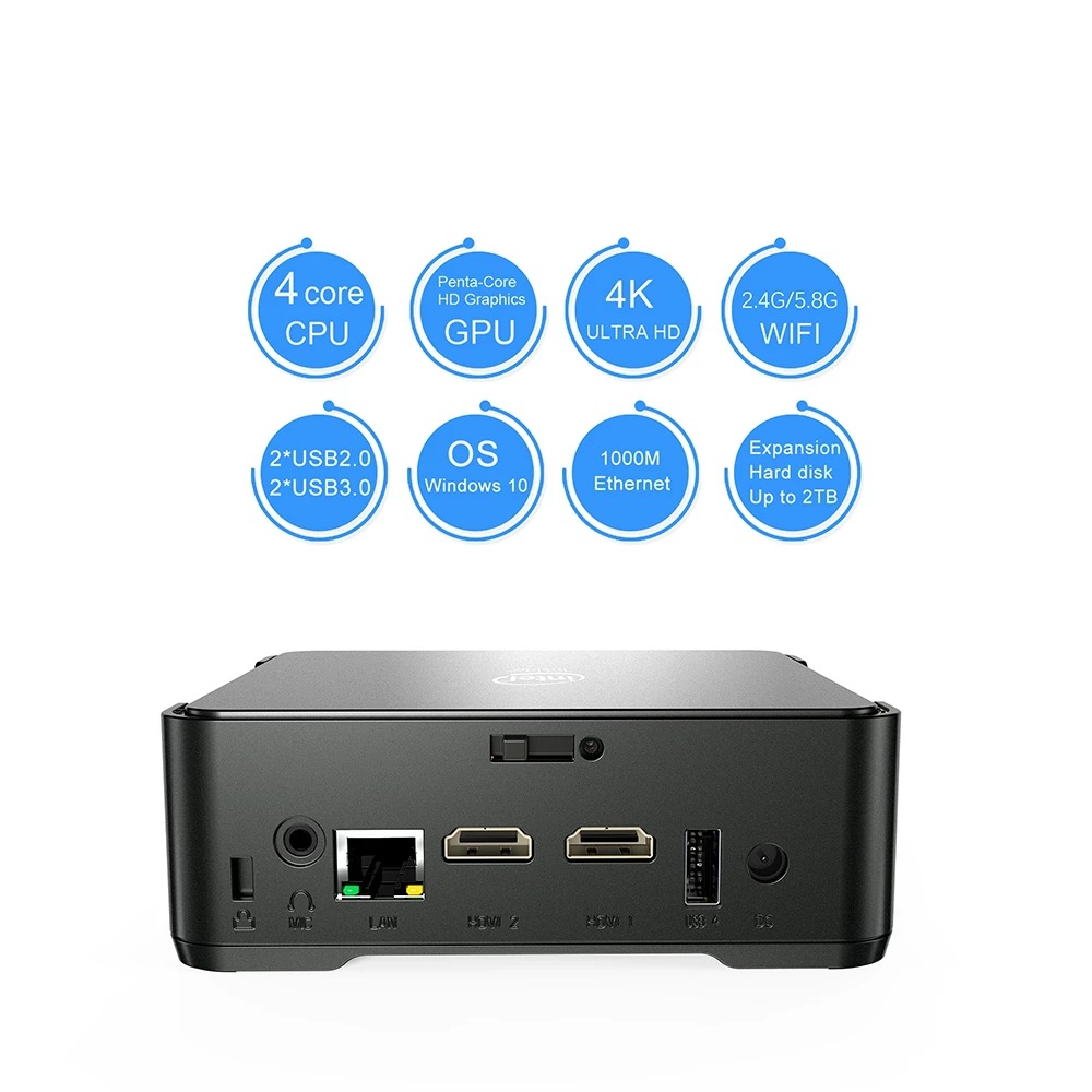 GK3VN5105 mini ordenador host pequeño mini stock comercio oficina de negocios N100 mini host Minipc