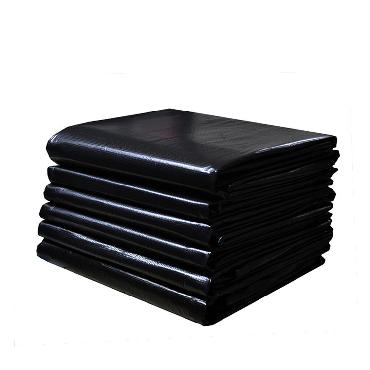 Bolsa de basura negra de gran capacidad, engrosada y resistente, ideal para hoteles, hospitales o propiedades comerciales.