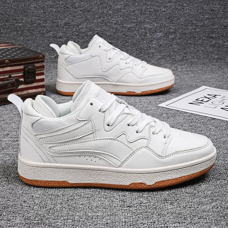 White shoes for leisure, plus size, Amazon
