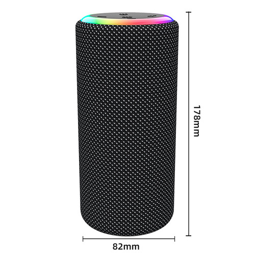 Gift Bluetooth Speaker Waterproof Portable Cylindrical Bluetooth Audio Card Slot Outdoor Fabric Speaker Cross-border International Trade