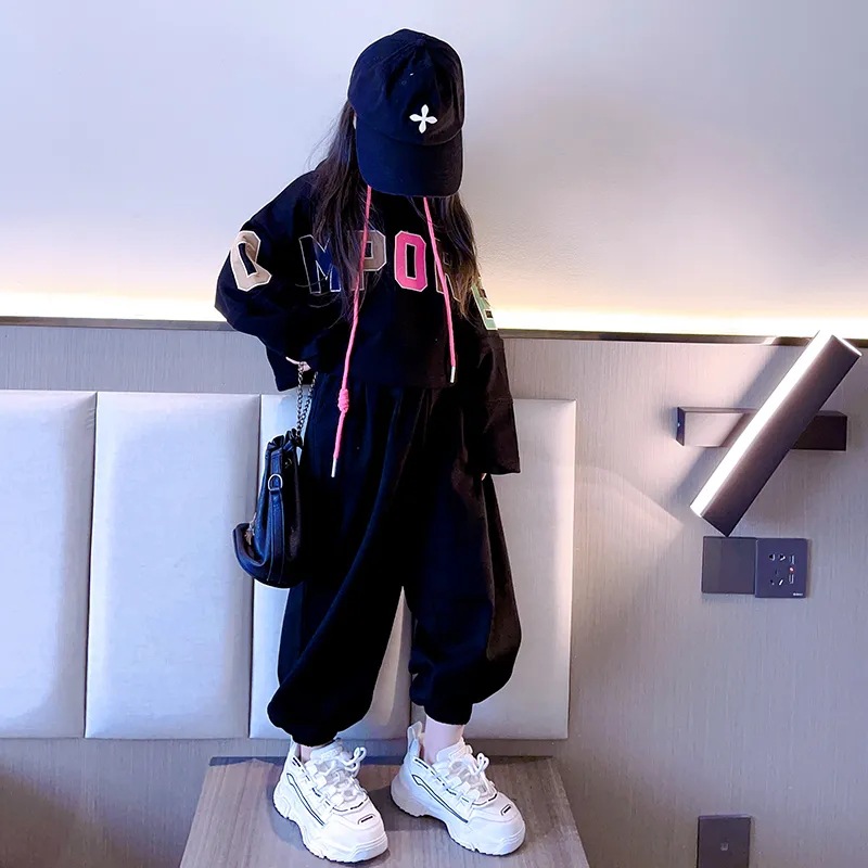 Spor Seti İlkbahar Sonbahar Sezonu 2023 Çevrimiçi Red Blast Big Boy Sokak Dansı Gevşek Çocuk ve Kız_voghion.com