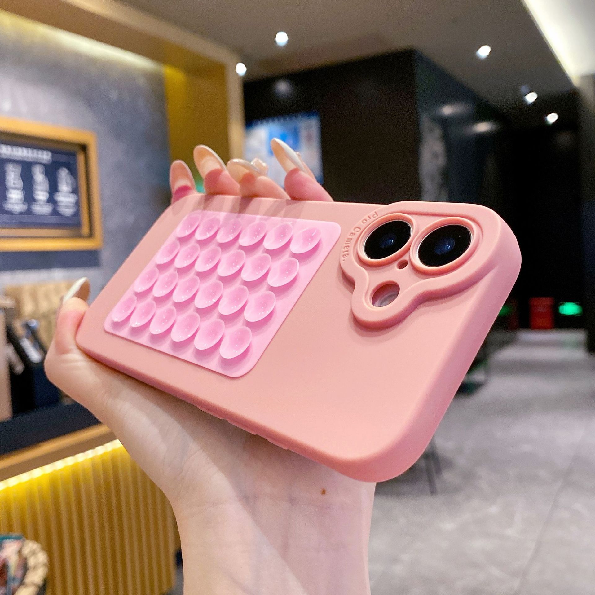 Transparante telefoonhoes met zuignap voor iphone pro modellen_voghion.com