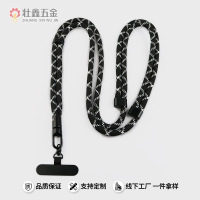 手机挂绳斜挎可背挂脖绳三合一可调节长短带不锈钢垫片防丢涤纶绳