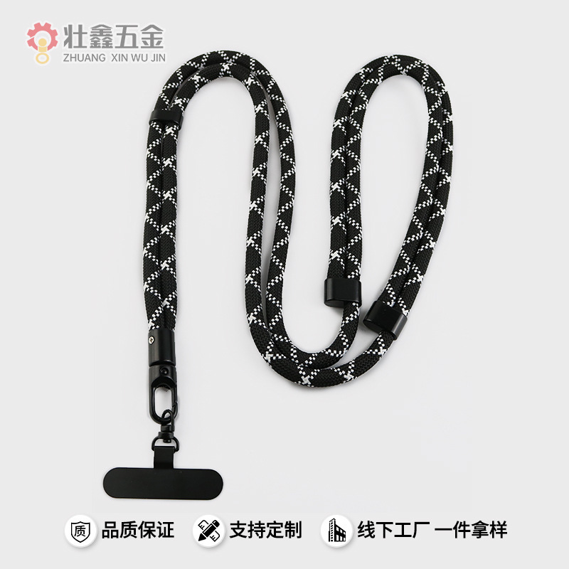 手机挂绳斜挎可背挂脖绳三合一可调节长短带不锈钢垫片防丢涤纶绳|undefined