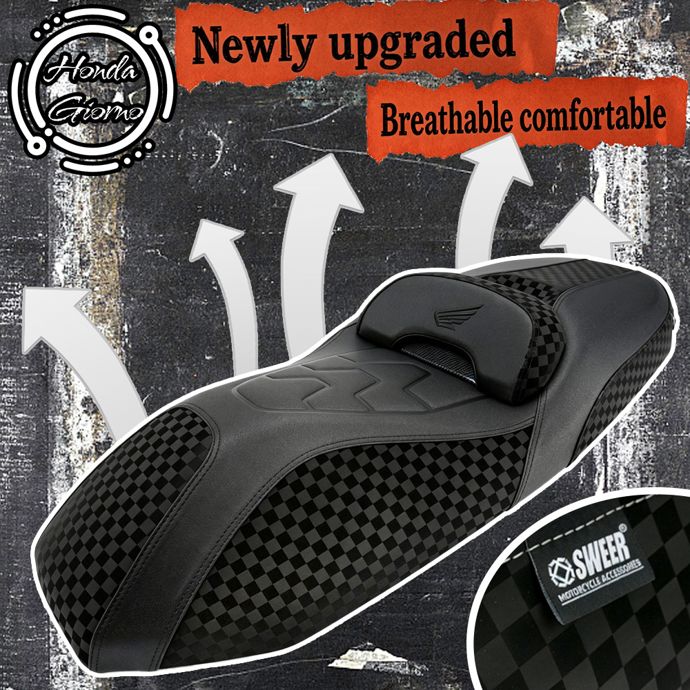 New model suitable for Honda FORZA350 motorcycle, modified waterproof seat cushion with comfortable waist support seat assembly accessories