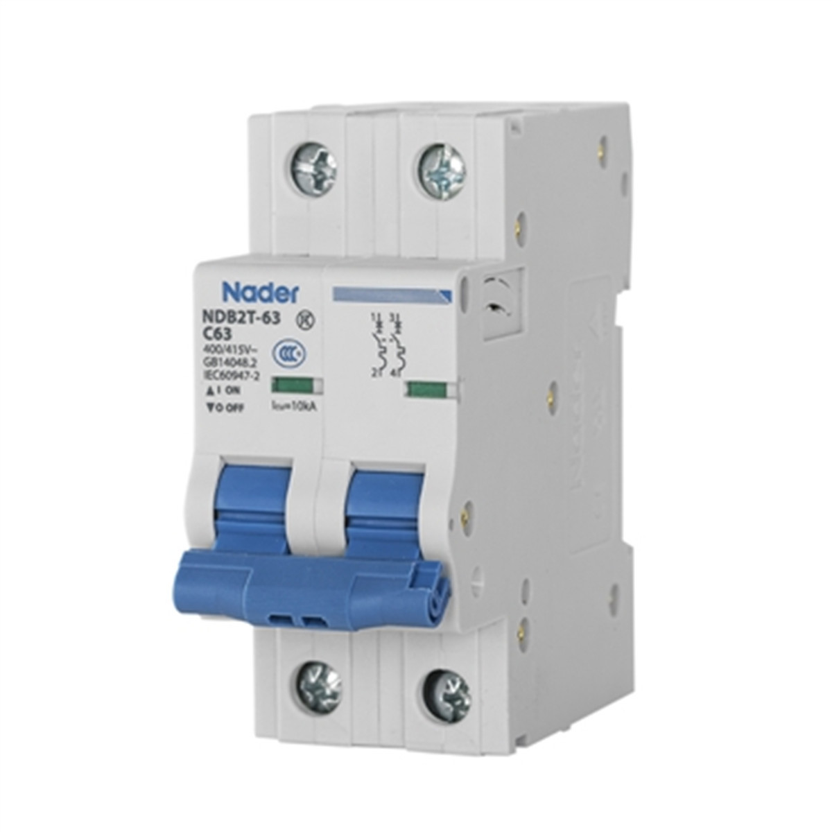 上海良信电器断路器NDM2L-125/4300B 100A NDB2T-63C63/2