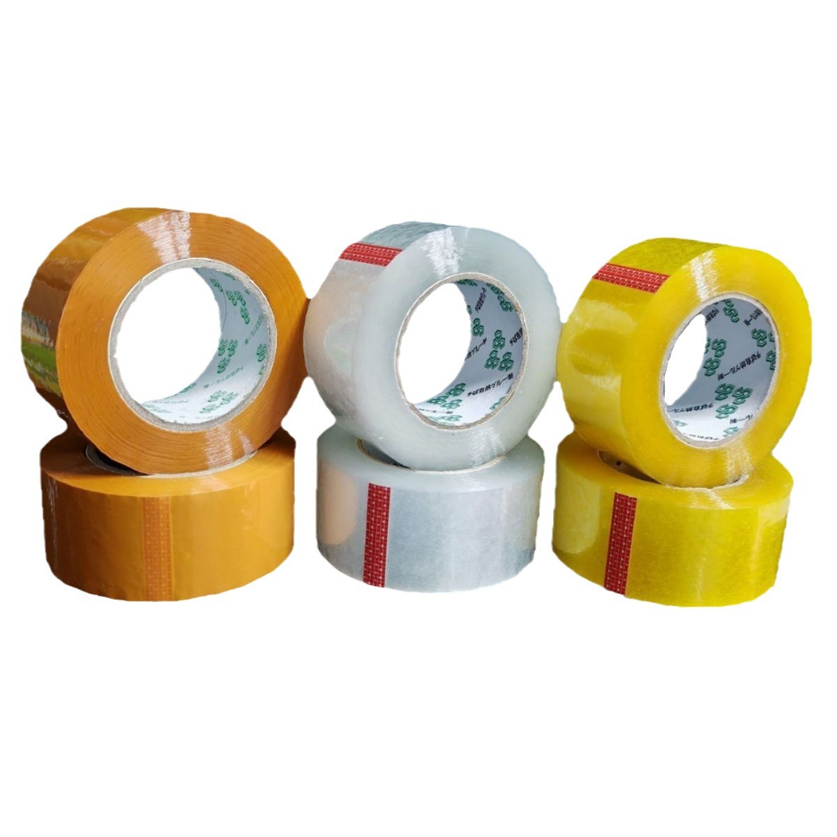 Cinta transparente gruesa de 6cm de ancho, paquete de rollo grande de comercio electrónico expreso, sellado de alta viscosidad, facturación beige, le deseo un pedido explosivo