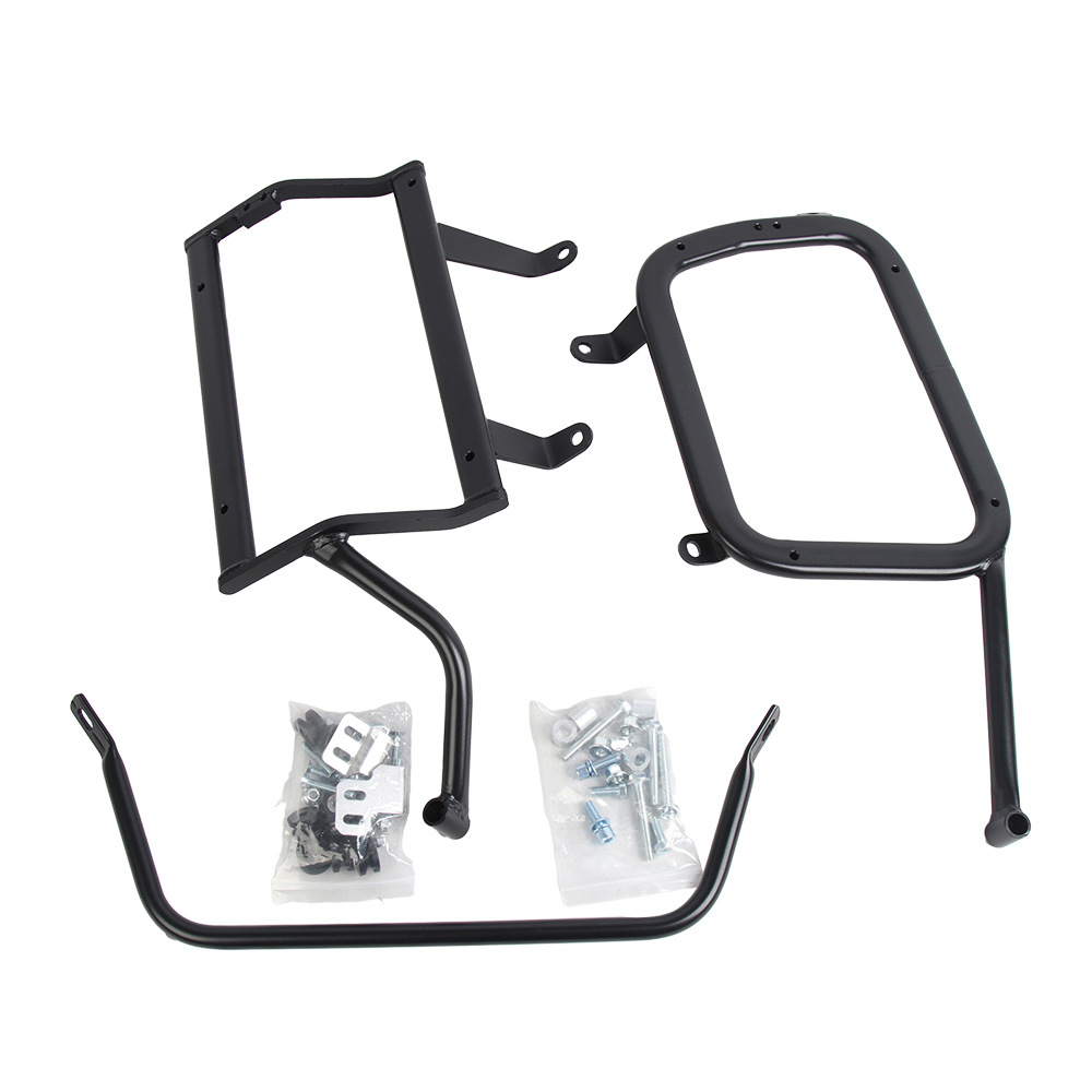 Adecuado para Benali TRK702x caja lateral soporte de acero al carbono motocicleta aleación de aluminio 702x caja lateral soporte