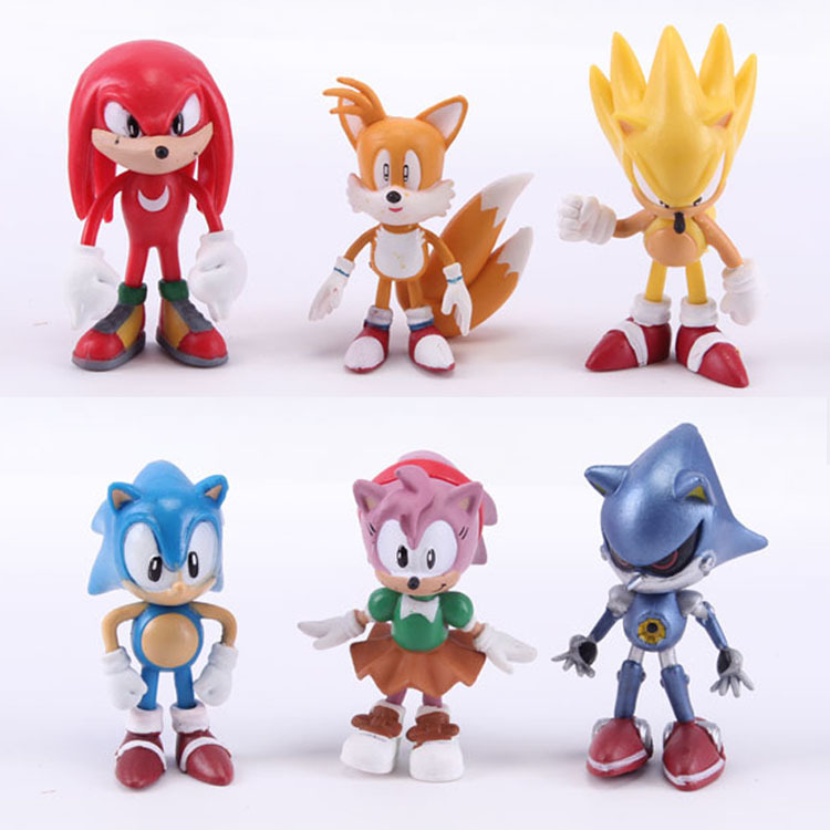Dibujos animados de dibujos animados transfronterizo Venta caliente Sonic muñeca tarsi aimirose niños muñeca Nak Hedgehog adornos