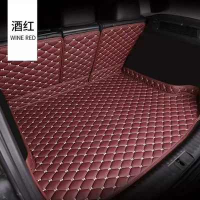 Surround — Trunk Mat - high-edge-hangzhou-embroidery-wine-red-backrest-cushion-lexus-es-imported