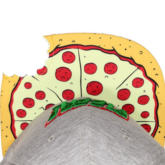Amazon AliExpress Hip Gray PIZZA Pizza Adult Casual Sun Hat Hip Hop Baseball Flat-brimmed Hat