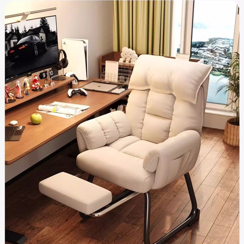 Folding Recliner Lunch Break Office Dual-Purpose Chair Can Sit and Lie down Computer Chair Lazy Sofa Chair Dormitory Chair Backrest Chair