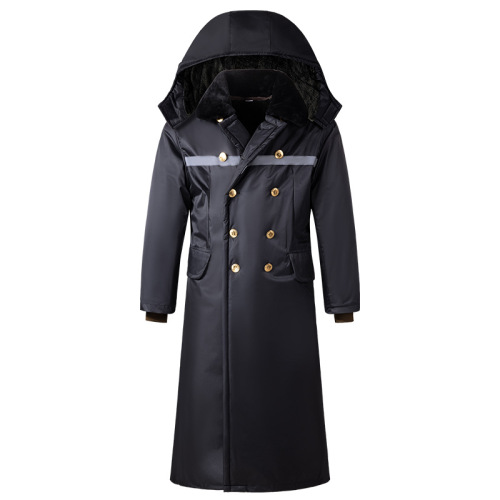 Military cotton coat men's winter long cold-proof thickened Northeastern cotton-padded jacket cold storage cold-proof mid-length labor protection and security cotton coat