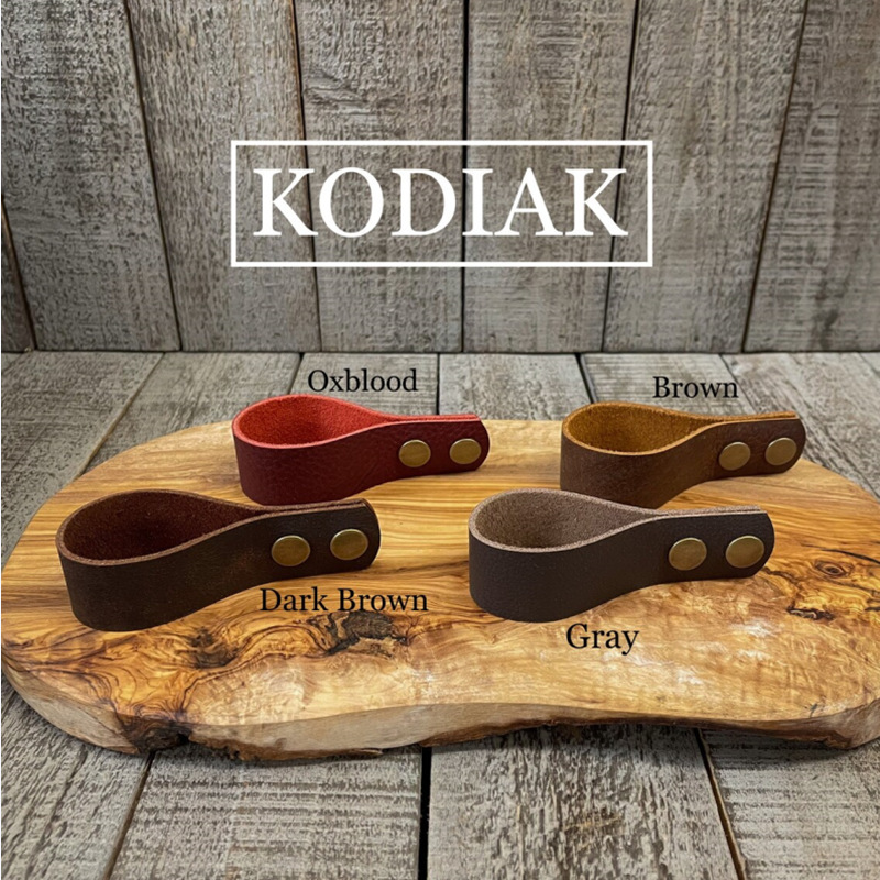 Retro Style Leather Cigar Placement Rack Adjustable Snap Cigar Holder Cigarette Bottle Leather Cigarette Rack