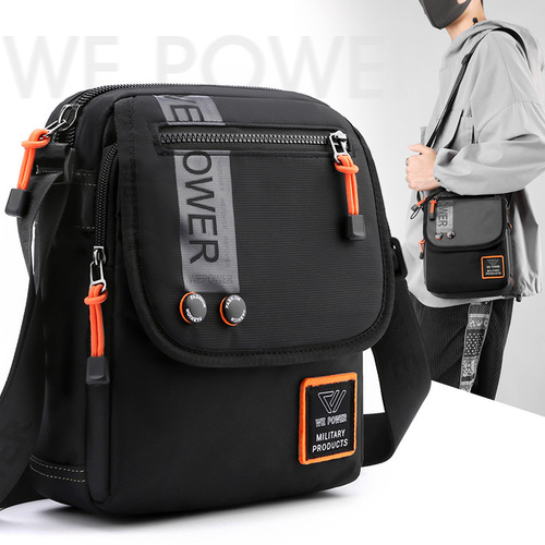 Cross-border new men's crossbody bag casual men's single-shoulder backpack fashion trend courier bag outdoor sports bag