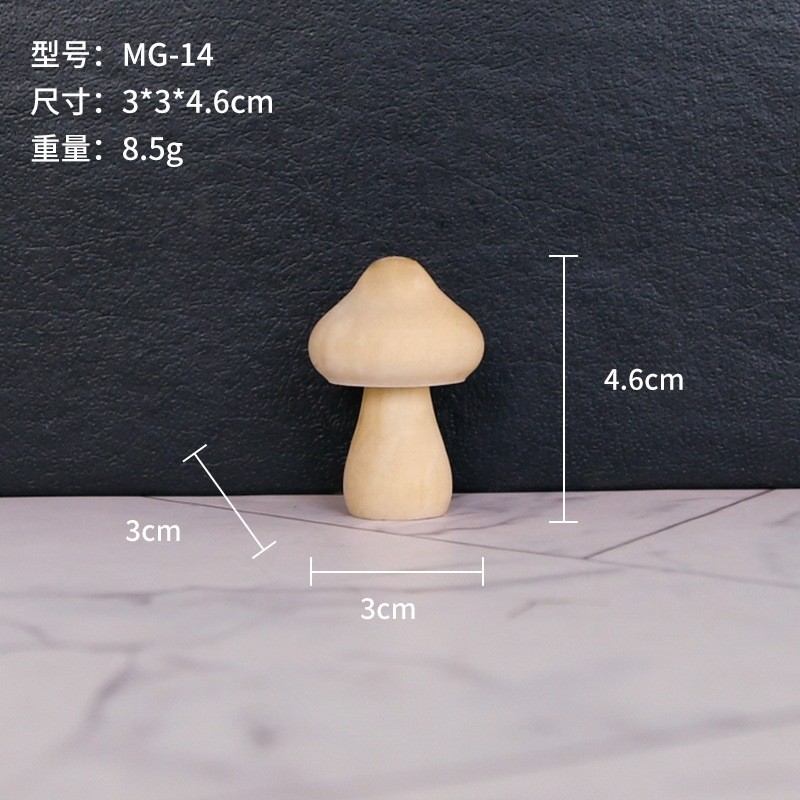 Nuevo producto bricolaje pintado a mano madera embrión fruta árbol de Navidad campana hongo casa se puede colorear regalo de vacaciones preescolar