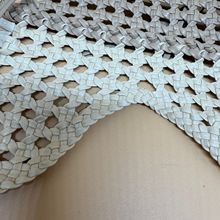 手工编织鞋面镂空版洞洞鞋面双色拼结PU皮条子时尚经典可以选色