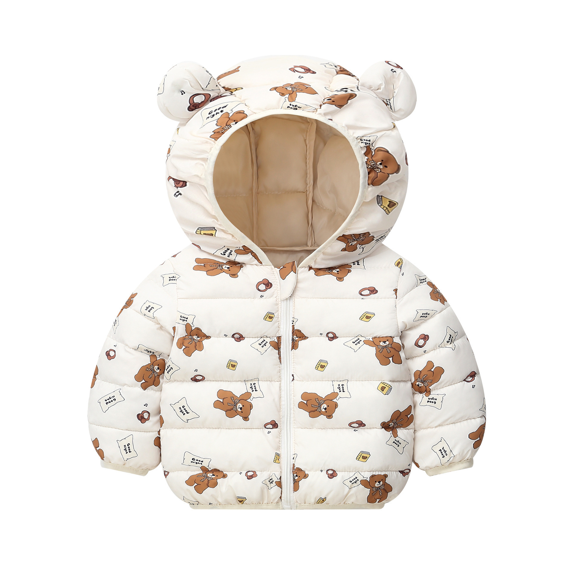Capa de algodón de pluma para niños, nuevo tipo de chaqueta de algodón con capuchón ligero para niños y niñas, chaqueta de algodón para niños pequeños.