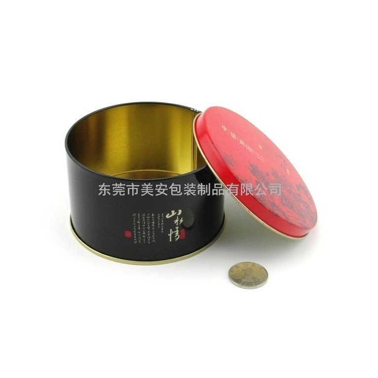 茶叶铁罐 内包装茶叶罐 圆形茶叶罐 金属茶叶包装盒