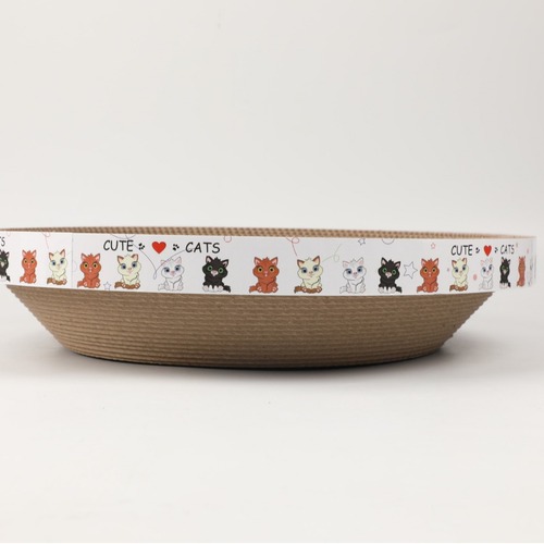 Cat scratch board, cat bed, nail grinder, cat claw board, corrugated paper, cat supplies, cat bowl, bowl-shaped cat toy
