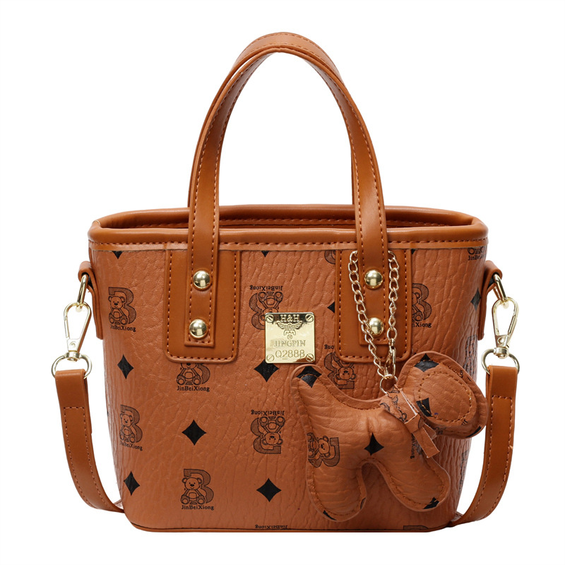 Bolso de canasta de verduras portátil impreso coreano para mujer 2025 nuevo bolso de cubo de todo fósforo de moda bolso de mensajero de un solo hombro de estilo occidental