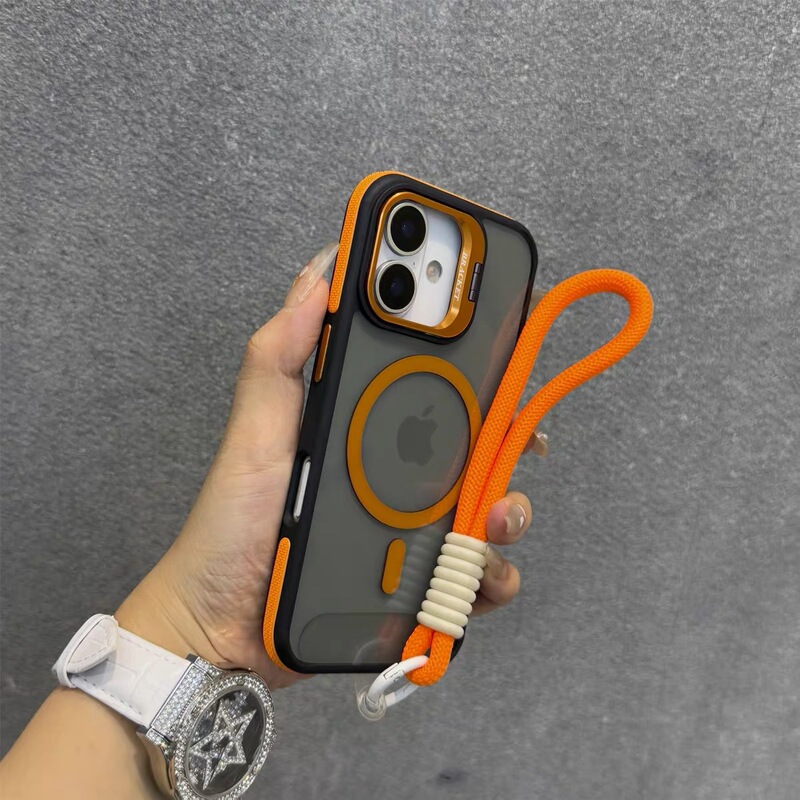 镜头支架手机壳适用苹果17promax磁吸iPhone15高级感透明简约1314|undefined