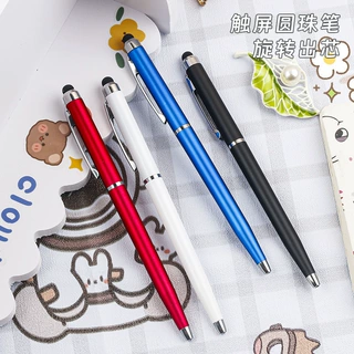 旋转出芯重力科技手机触屏笔商务防金属感高端圆珠笔 办公圆珠笔