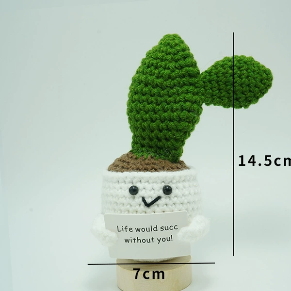 Cactus (2 pieces) khaki potted plant