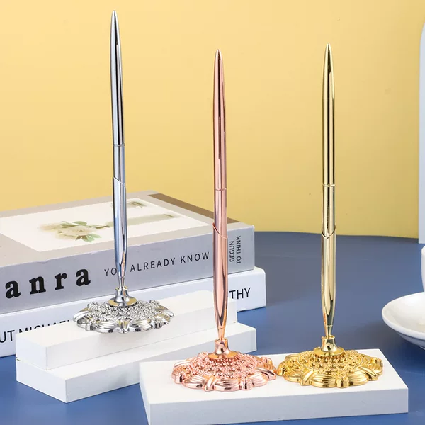 Fashion New Metal Ballpoint Pen plum stand table pen creative table pen ballpoint pen