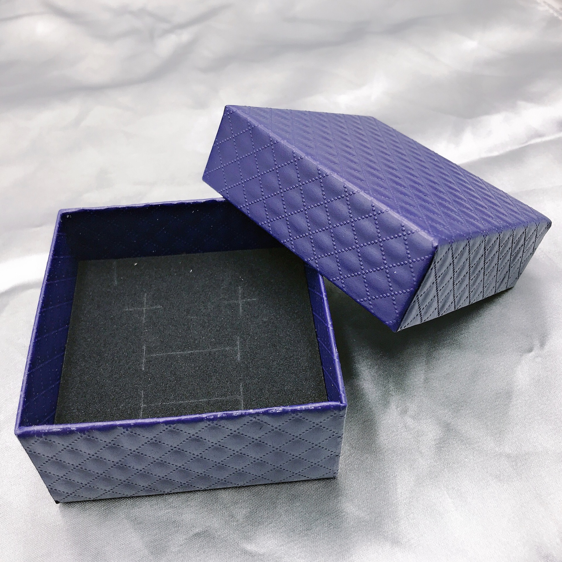 礼盒ins风蓝色礼品包装盒 空盒