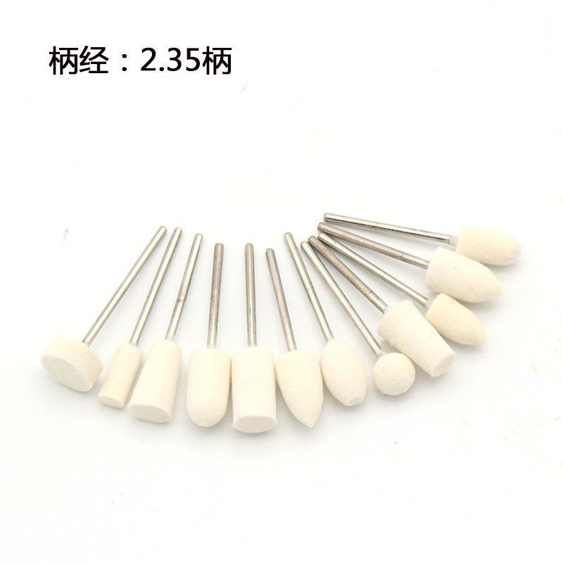 Máquina de pulido de uñas cabeza de molienda de lana uñas eléctrica cabeza de molienda de lana 12 tipos de conjuntos de cabeza de molienda