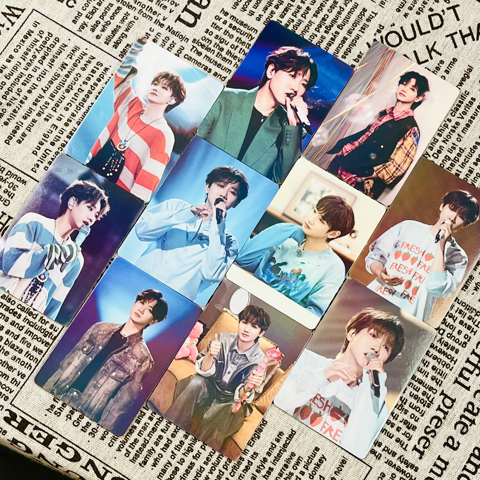 汪蘇瀧鐳射小卡55張盒裝演唱會專輯寫真周邊拍立得閃卡三寸LOMO卡