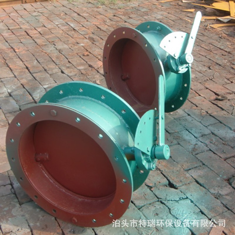 山东手动涡轮通风蝶阀手柄调节蝶阀400风门除尘手动冷风阀翻板阀