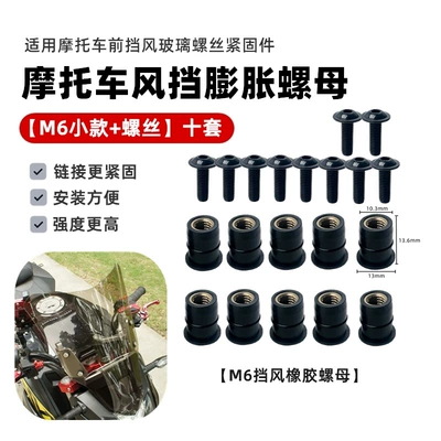 Other Electric Vehicle Accessories – Screw Accessories - m6-small-nut-screw-10-sets