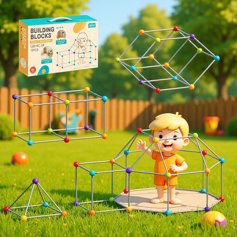 Cross-Border DIY Assembly Building Blocks, Parent-Child Interactive Children's Thinking Training Educational Building Toys