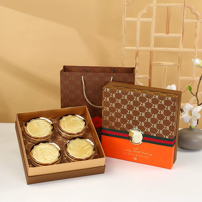 Оптовая упаковочная коробка для птичьего гнезда, американский женьшень, оленьи рога, дендробиум, драгоценный тонизирующий подарочный набор, пустая коробка для подарков на фестиваль середины осени