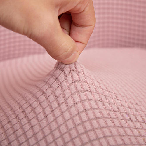 Corn velvet semicircle sofa chair cover thickened one-piece elastic dining chair cover anti-fouling stool cover chair cover