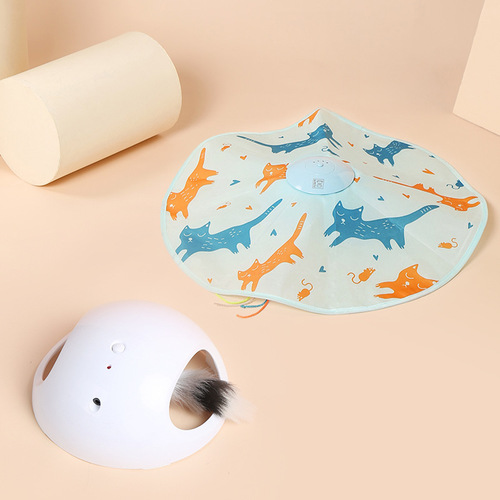 M-pets cross-border direct selling cat toys funny cat stick self-hyper turntable automatic rotating electric toy cat funny cat god