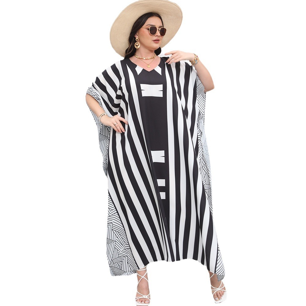 Cruz-frontera europea y americana playa más el vestido de tamaño bohemio traje bikini Smock suéter traje de baño 5d132