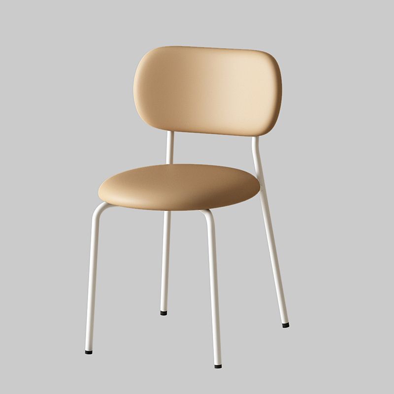 Silla de respaldo nórdica simple y moderna silla de comedor casera de lujo ligera medieval silla de viento de crema mesa de comedor silla de ocio