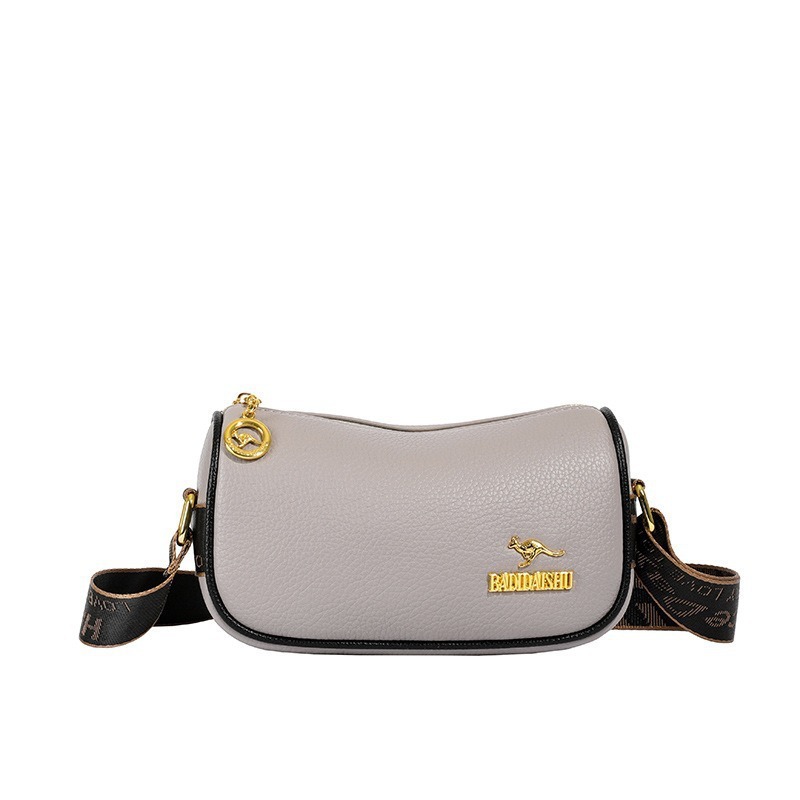 Borsa a tracolla da donna versatile e alla moda con cuscino di grande capacità, in PU, semplice ed elegante, personalizzabile._voghion.com