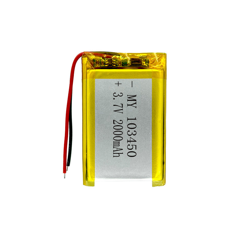 103450 2000Mah Rechargeable Ternary Lithium Battery 3.7V 2000Mah Soft Pack Polymer Lithium Battery