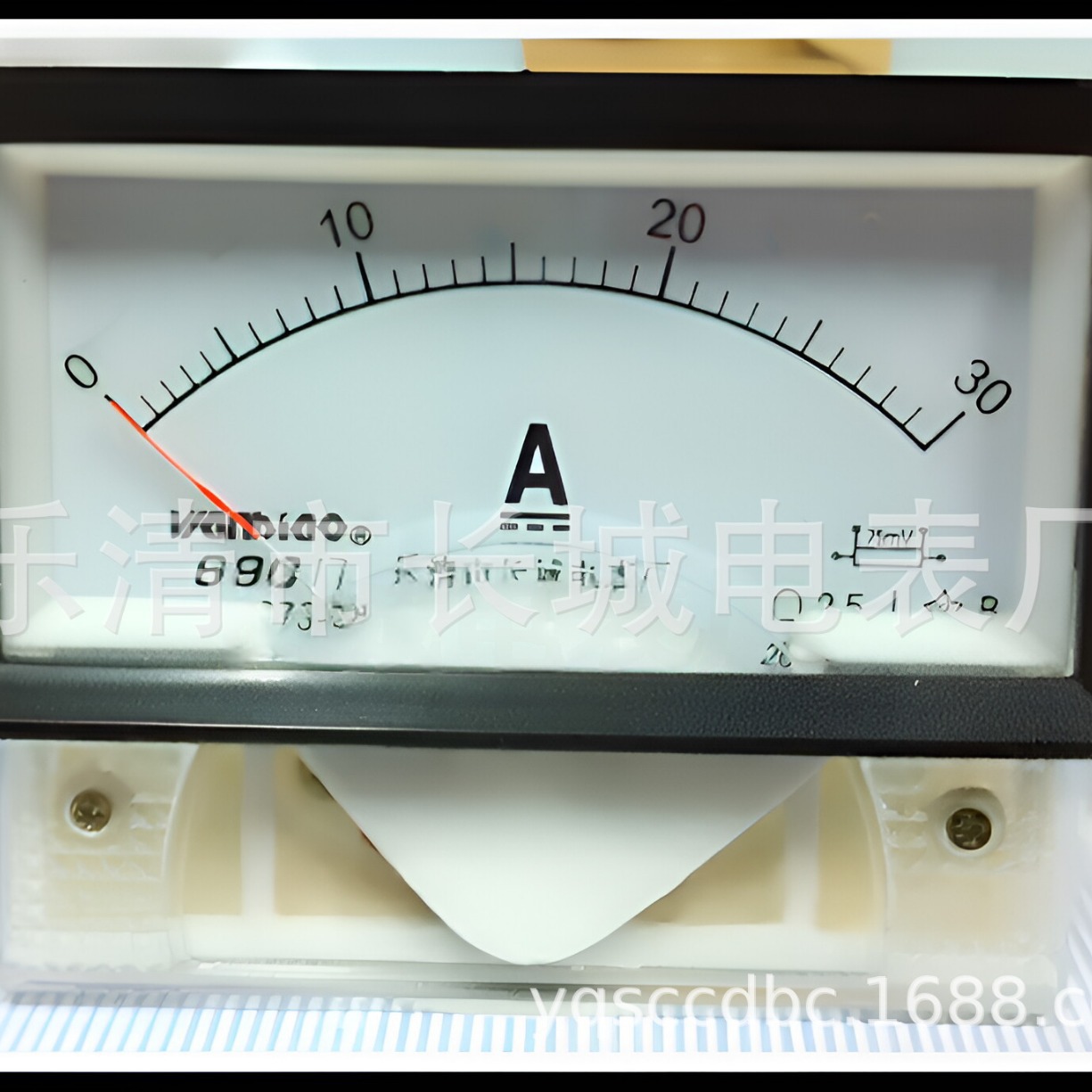长城电表厂 69C17  30A  75MV  直流指针电流表  85*45