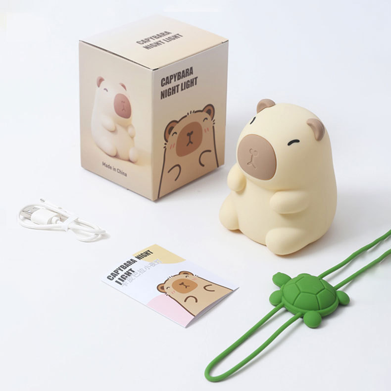 カピバラのシリカゲルの小さい夜の明かりは充電することができます。|undefined