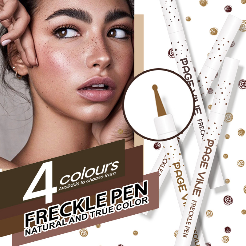 Transfronterizo maquillaje PAGE VINE Europa y los Estados Unidos explotaron productos naturales de simulación de color no es fácil de descolorar puntos de maquillaje de pecas de color de pluma